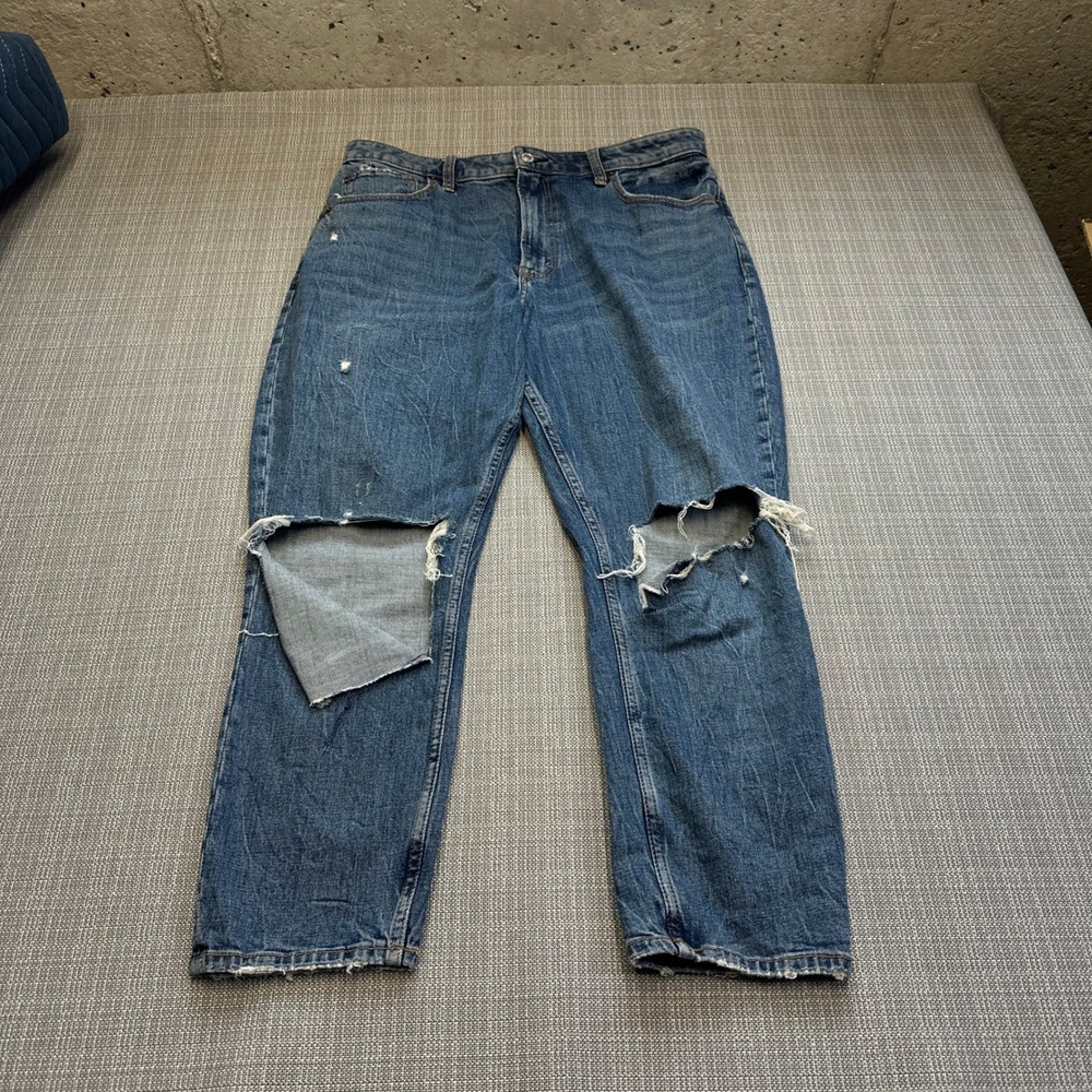 Abercrombie Fitch Skinny High Rise Curve Love Jeans 31 / 12 Short Distressed